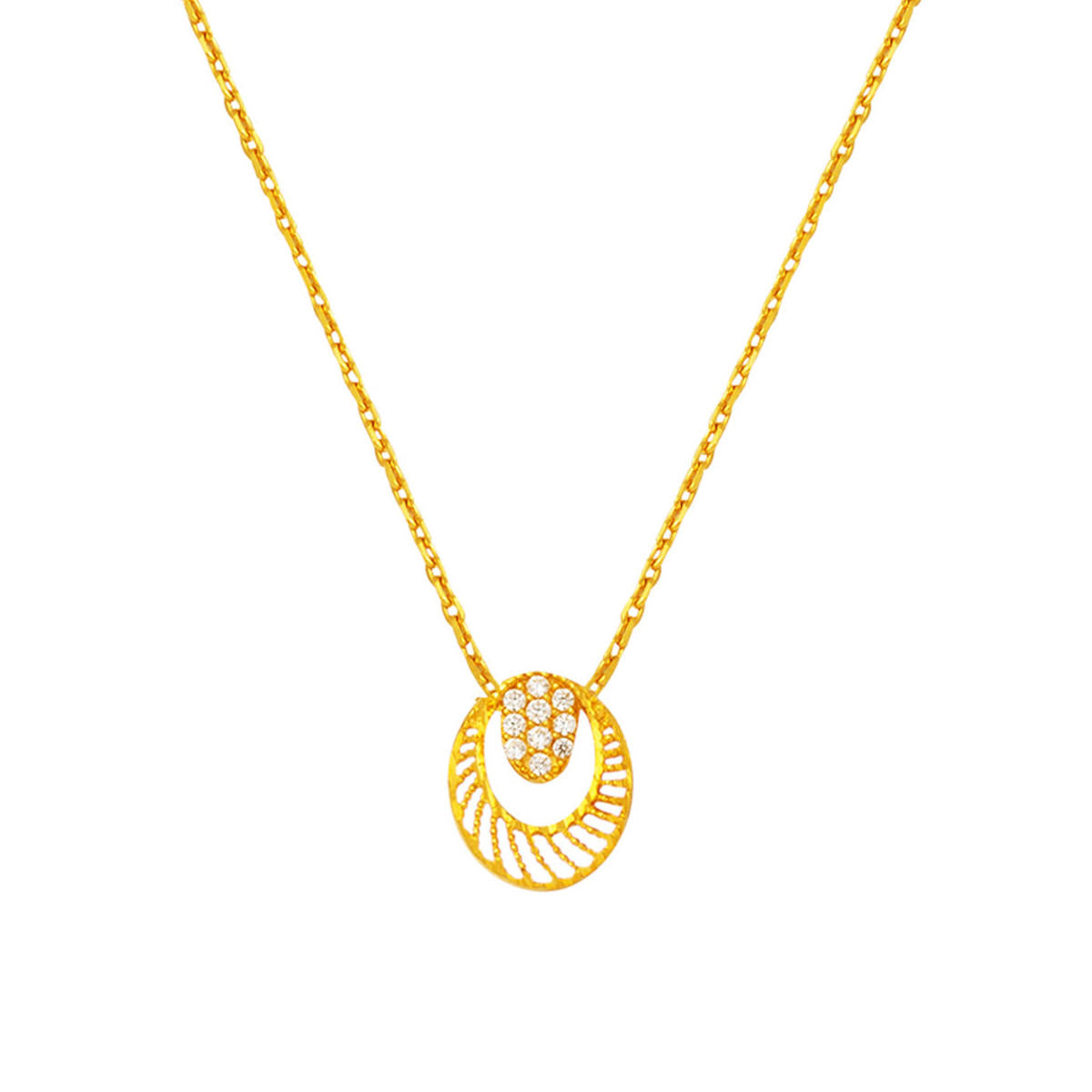 avec Pierres 22 Carats Jaune Or Collier