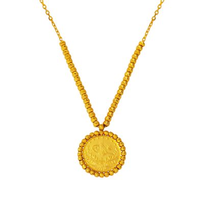 22 Carats Demi avec Reşat Dorique à Boules Or Collier
