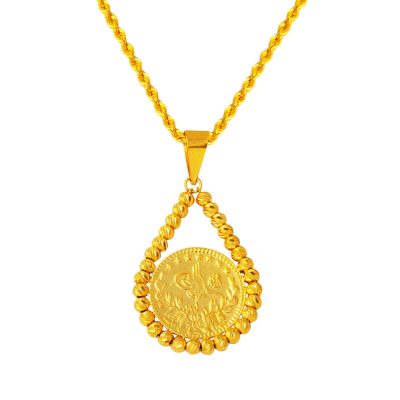22 Carats Demi avec Reşat Dorique à Boules Collier
