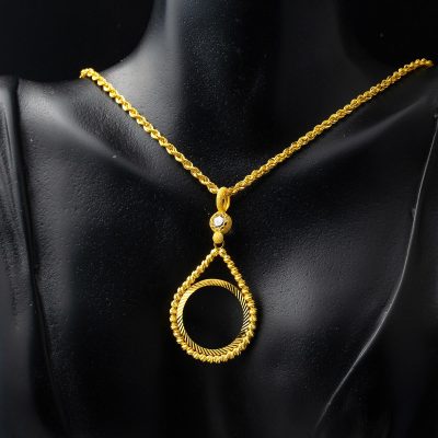 14K Doric Beaded Reşat Goldlık Necklace - 14K - 7.63g - EZ Gold