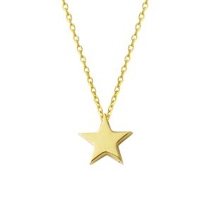 Star İsim Yazılabilen Gold Necklace
