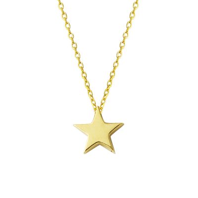Star İsim Yazılabilen Gold Necklace