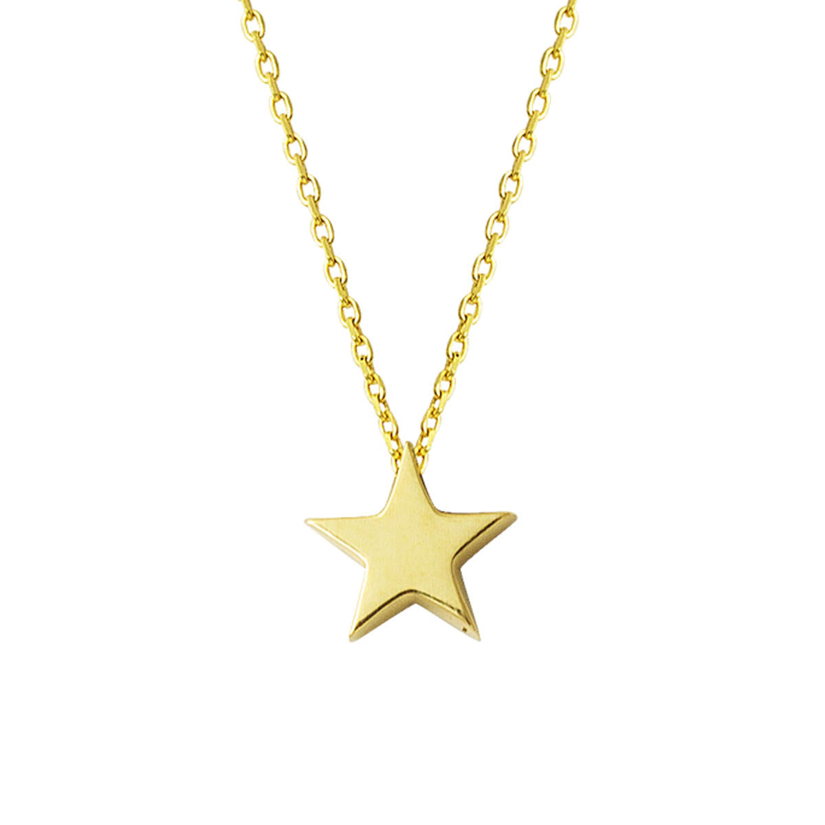 Star İsim Yazılabilen Gold Necklace