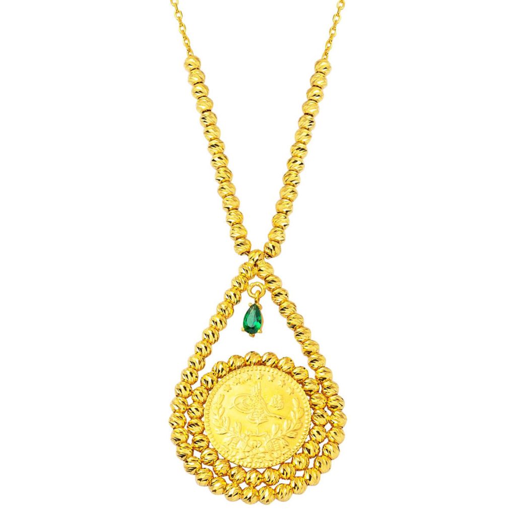 Half Resat Gold 22 Karat Necklace