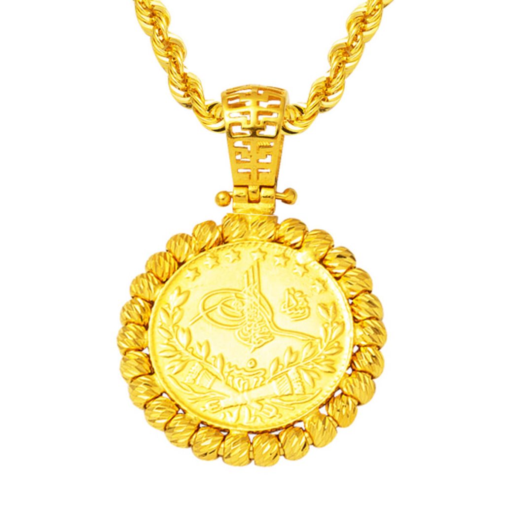 Half Reşatlı 22 Karat Gold Necklace