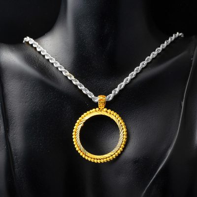 Boules 22 Carats Tam Or Çerçevesi - 22K - 6.83g - EZ Gold
