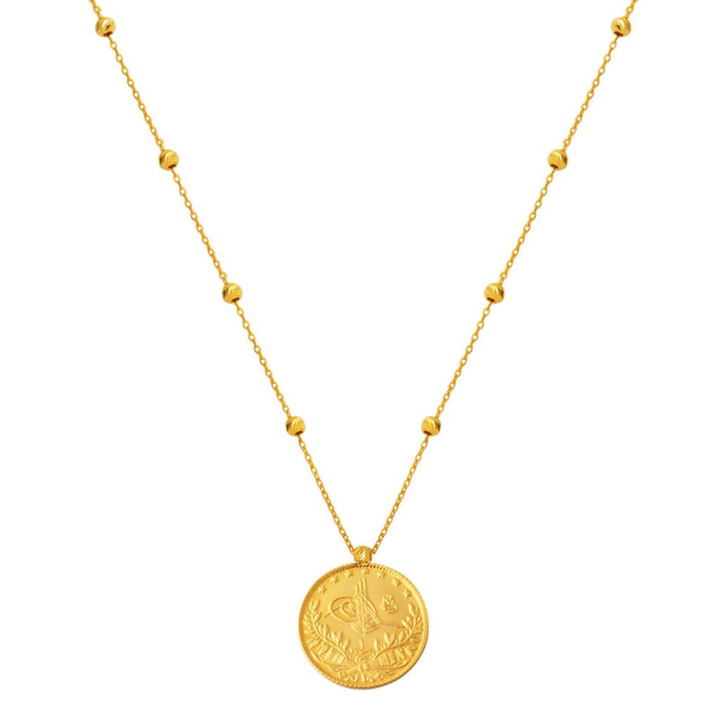 Demi avec Reşat Top a Chaine 22 Carats Or Collier