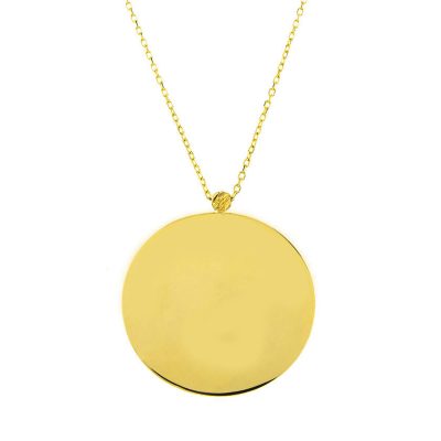İsimlikli 14 Carats sans Pierre Or Collier