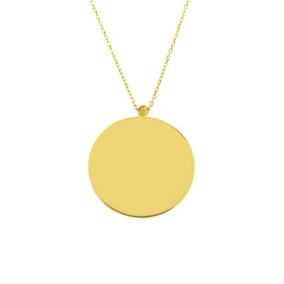 İsimlikli 14 Carats sans Pierre Or Collier
