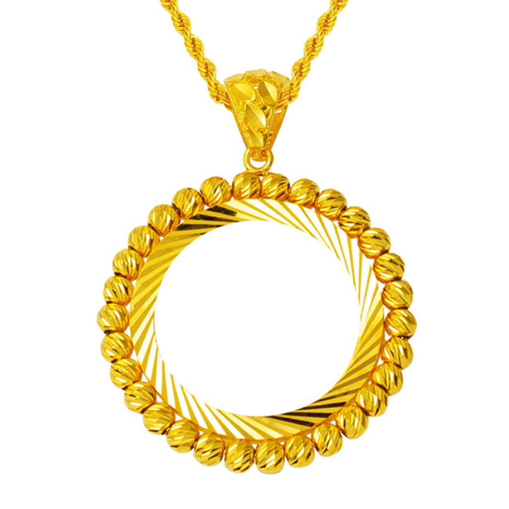 Boules Tam Or Çerçeveli 14 Carats Collier