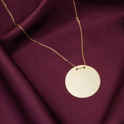 2,6 Cm. İsimlik 14K Gold Plaka Necklace - 14K - 2.59g - EZ Gold