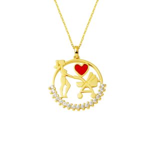 Anne Bebek Sevgisi 14 Karat Gold Necklace