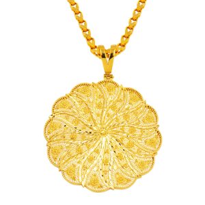 Telkari El İşi 14 Karat Chain Gold Necklace