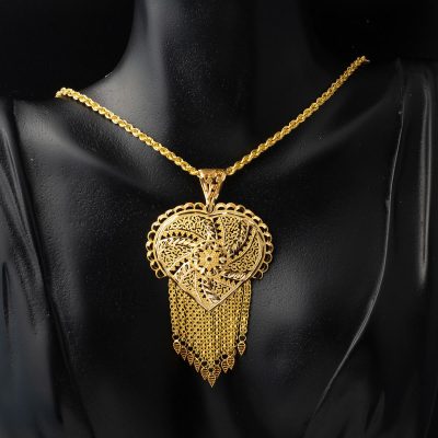 with Tassels Hint 14K Gold Necklace - 14K - 9.97g - EZ Gold