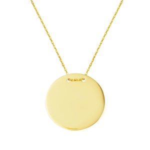 1,7 cm. İsim Yazılabilen 14 Carats Or Collier