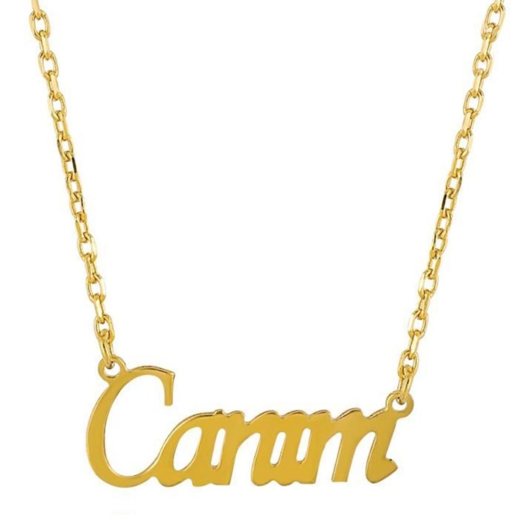 Canım Yazılı 14 Carats Or Collier