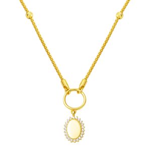 Yazı Yazılabilen Top Gold Chain Gold Necklace