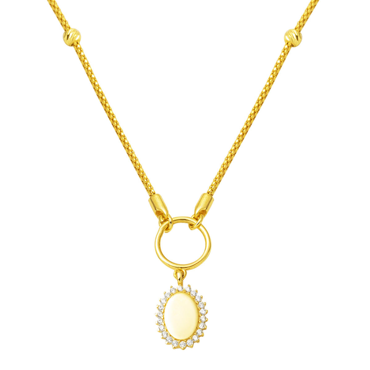 Yazı Yazılabilen Top Gold Chain Gold Necklace