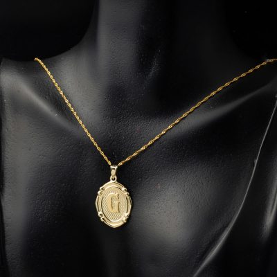14 Ayar İtalyan G Harfi Altın Kolye - 14K - 1.51g - EZ Gold