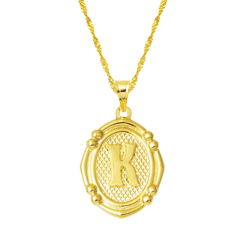 14 Carats Italien K Lettrei Or Collier