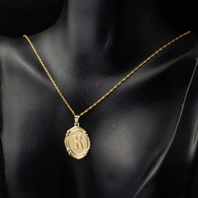 14 Ayar İtalyan K Harfi Altın Kolye - 14K - 1.51g - EZ Gold