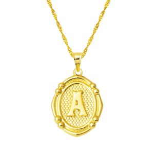14 Karat Italian A Letteri Gold Necklace