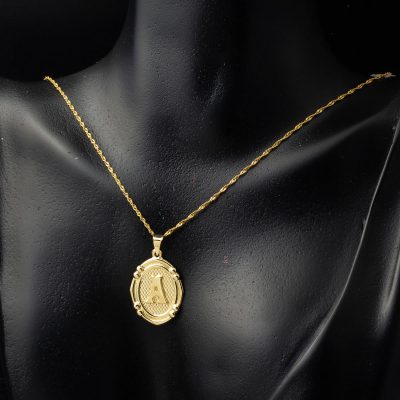 14 Ayar İtalyan A Harfi Altın Kolye - 14K - 1.47g - EZ Gold