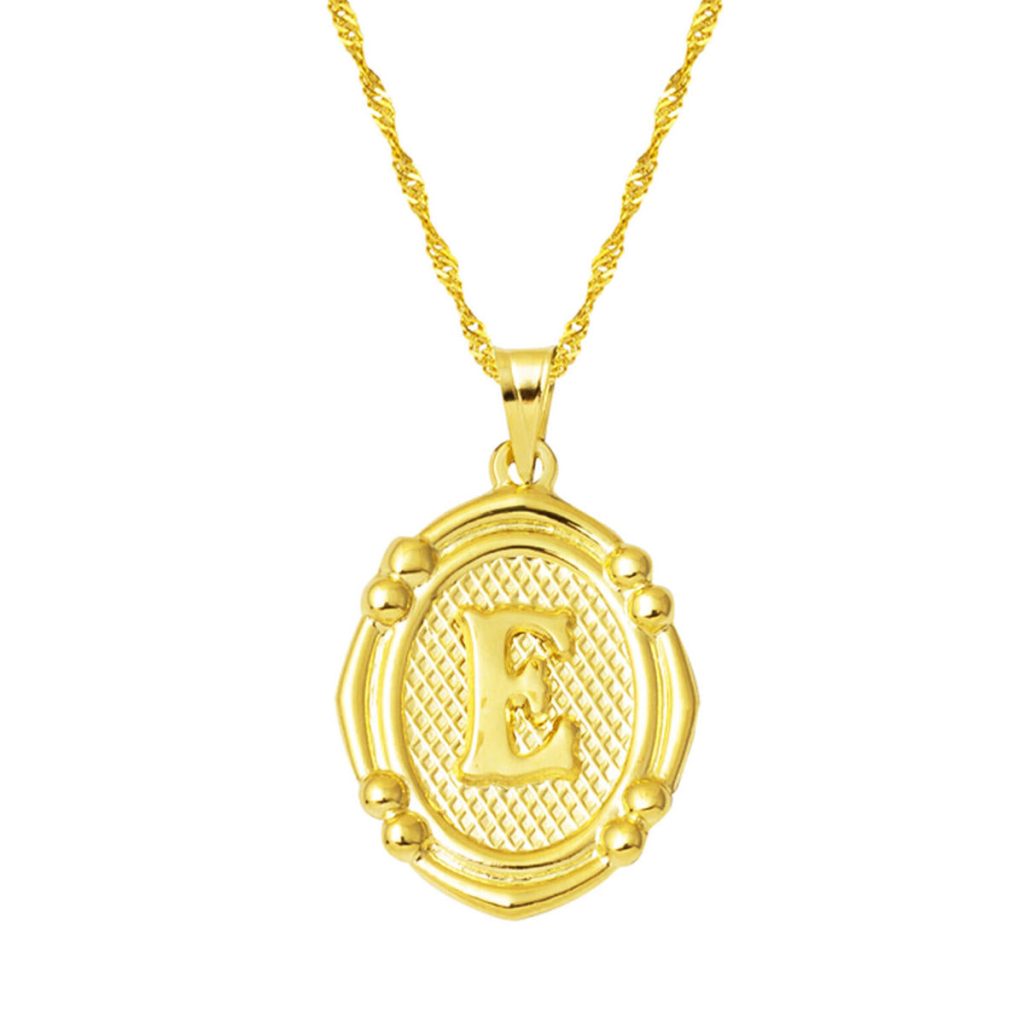 14 Carats Italien E Lettrei Or Collier