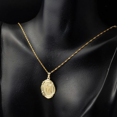 14 Ayar İtalyan M Harfi Altın Kolye - 14K - 1.51g - EZ Gold