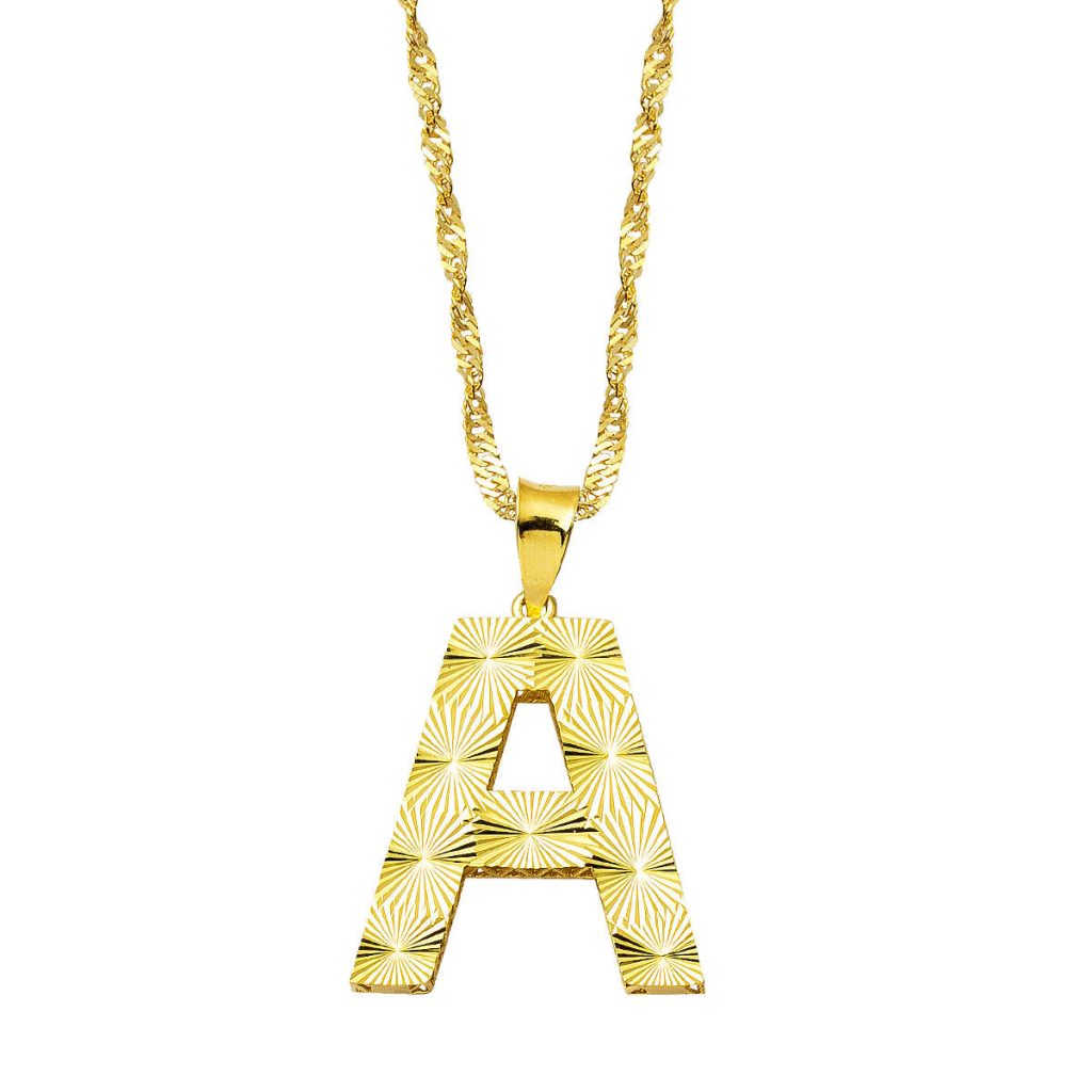 A Lettrei 3 Boyutlu Or Collier