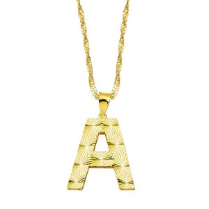 A Lettrei 3 Boyutlu Or Collier
