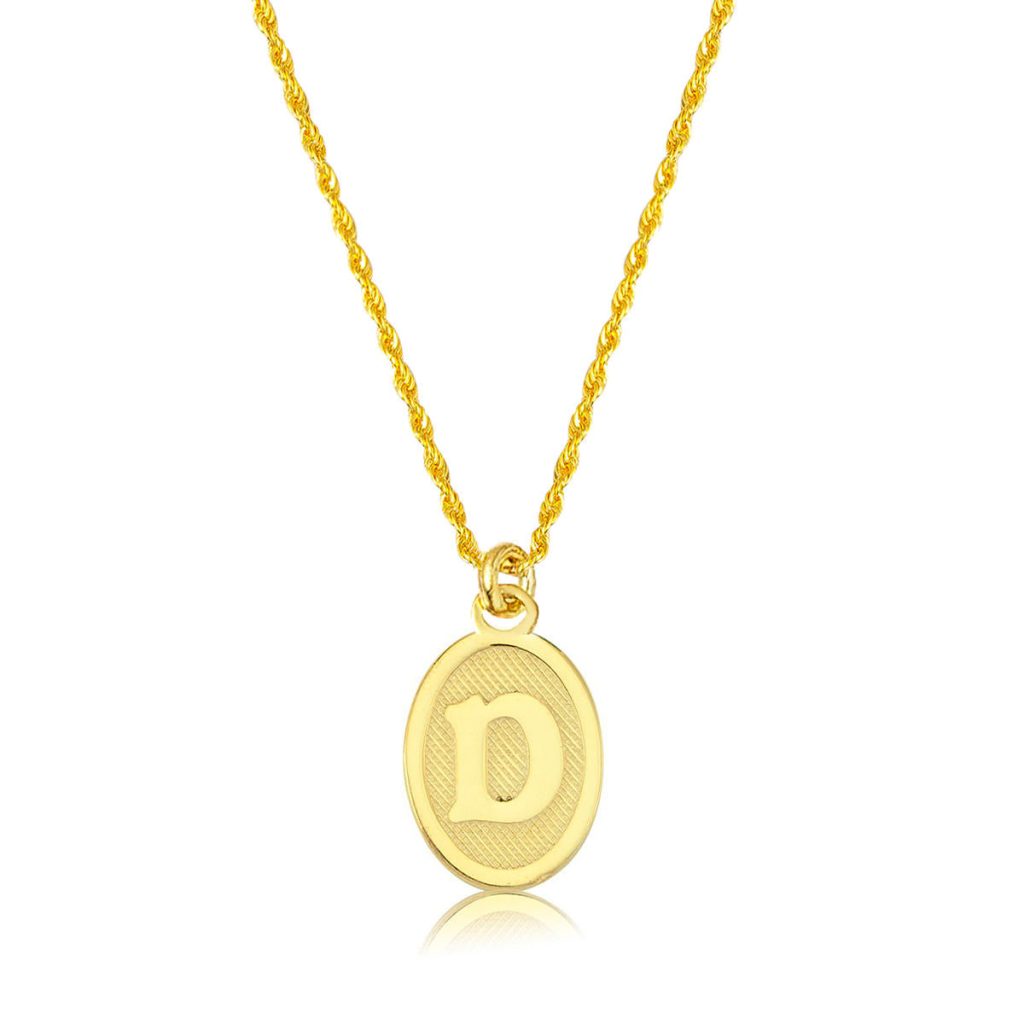 D Letteri Oval Gold Necklace