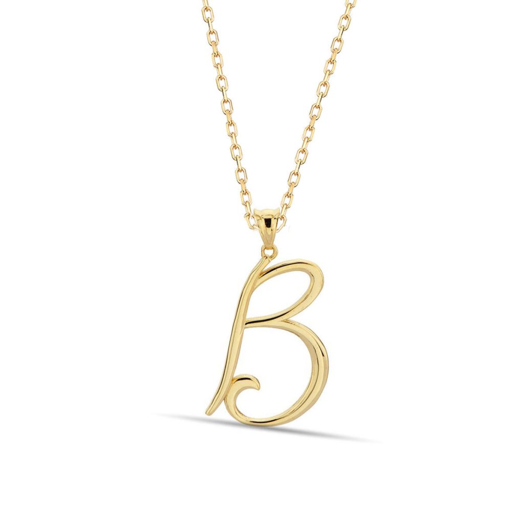 B Lettrei 14 Carats Or Collier