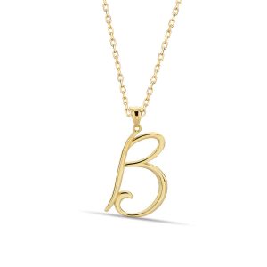 B Lettrei 14 Carats Or Collier