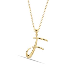 F Lettrei 14 Carats Or Collier