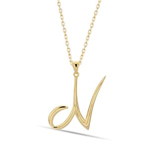 N Letteri 14 Karat Gold Necklace