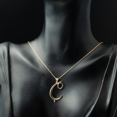 Ç Harfi 14 Ayar Altın Kolye - 14K - 2.91g - EZ Gold