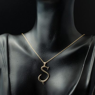 Ş Harfi 14 Ayar Altın Kolye - 14K - 2.65g - EZ Gold