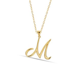 M Lettrei 14 Carats Or Collier