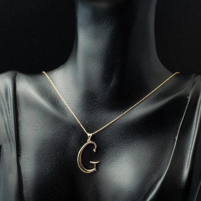G Harfi 14 Ayar Altın Kolye - 14K - 2.22g - EZ Gold