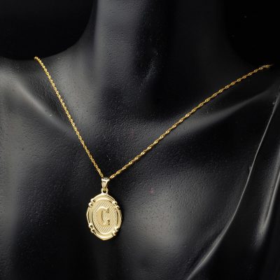 14 Ayar İtalyan C Harfi Altın Kolye - 14K - 1.45g - EZ Gold
