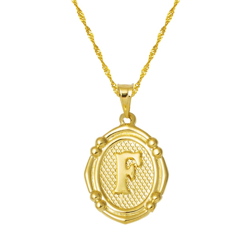 14 Carats Italien F Lettrei Collier