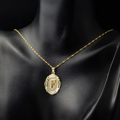 14 Ayar İtalyan F Harfi Kolye - 14K - 1.47g - EZ Gold
