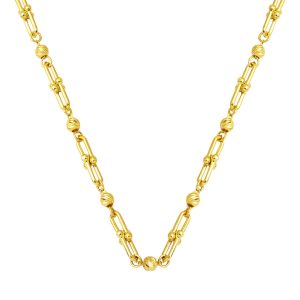Ball Tiffany Chain Gold Necklace 14 Karat