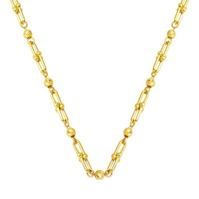 Boules Tiffany Chaine Or Collier 14 Carats