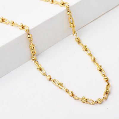 Dorique Tiffany Zincir Or Collier 14 Carats - 14K - 12.25g - EZ Gold
