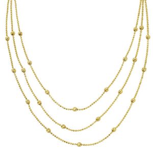 Çoklu Chaine Top en Or Gerdanlık