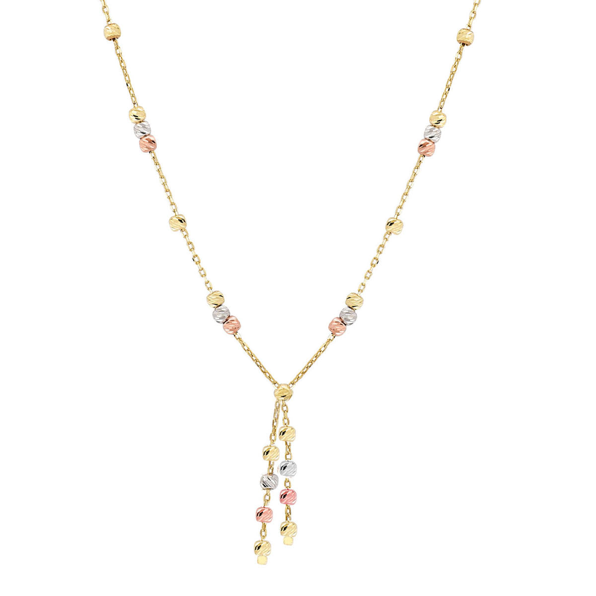 Ball Beaded 14 Karat Gold Necklace