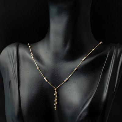 Dorique à Boules 14 Carats Or Collier - 14K - 3.31g - EZ Gold