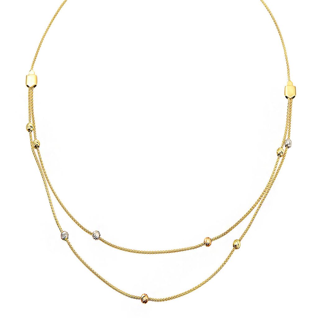 Çok Chain Ball Top Gold Necklace